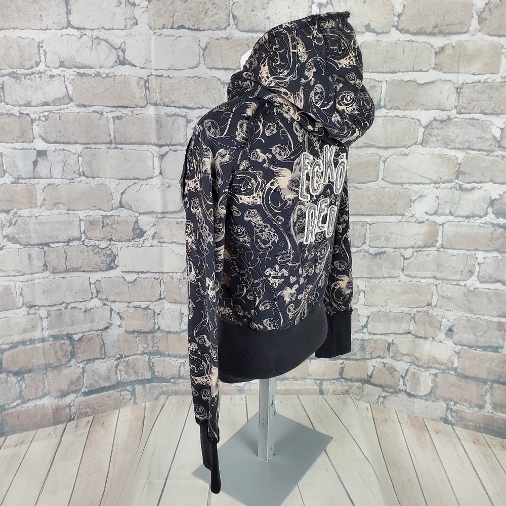 Red by Marc Ecko Hoodie Black Beige Size Medium - Picture 12 of 13